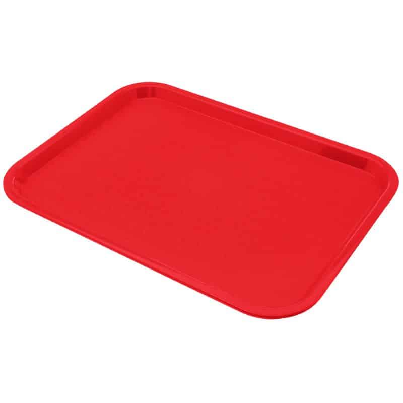 Utensilios de Cocina | Línea de Cocina | Charolas de servicio | Charola de Plástico Roja 12x16 pulgadas Thunder | Edecomercial