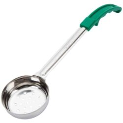 Utensilios de Cocina | Línea de Cocina | Cucharones | Cuchara Porcionadora Perforada 4oz Verde Thunder | Edecomercial