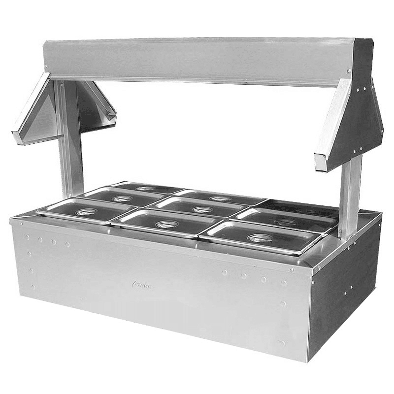 Cada línea de contenedor tiene su tapa una vez se haya utilizado se puede tapar. Ideal para ventas de comida por peso | Edecomercial